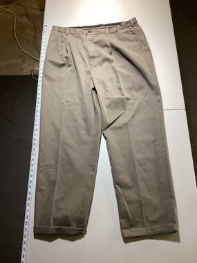 Haggar Men’s Straight-Fit Chinos in Khaki Brown